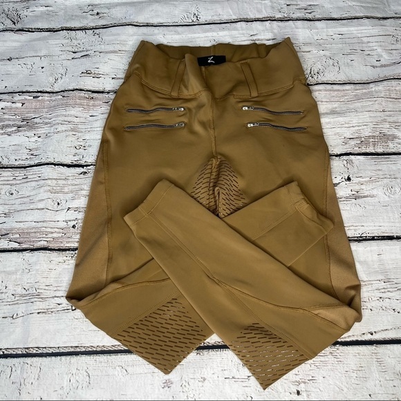 Horze Riding Silicone Grip Full Seat Tights Size USA 24 - Picture 1 of 9